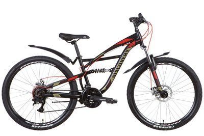 Велосипед 26" Discovery TRON AM2 DD 2022 (черный с хаки (м)) OPS-DIS-26-507 фото