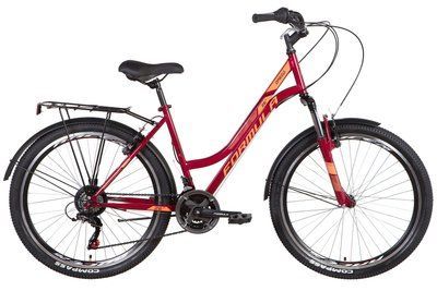 Велосипед ST 26" Formula OMEGA AM Vbr с багажником зад St, с крылом St 2022 (красный) OPS-FR-26-682 фото