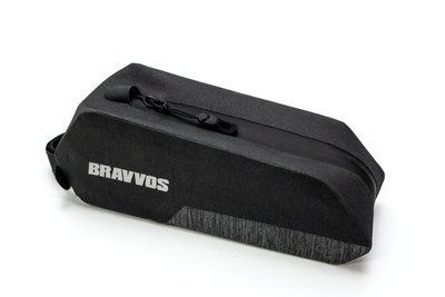 Велосумка на верхнюю трубу рамы 24.5x8x7cm черный BRAVVOS QL-502 водоотталк. материал BIB-038 фото