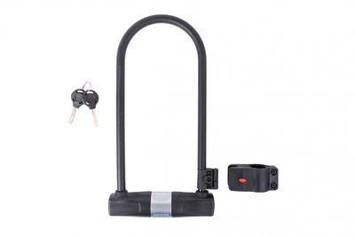 Замок U-Lock PY 6001 на ключе 115mm*265mm черный LCK-061 фото