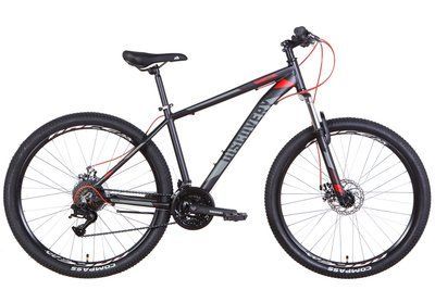 Велосипед 27.5" Discovery BASTION AM DD 2022 (черно-красный (м)) OPS-DIS-27.5-041 фото